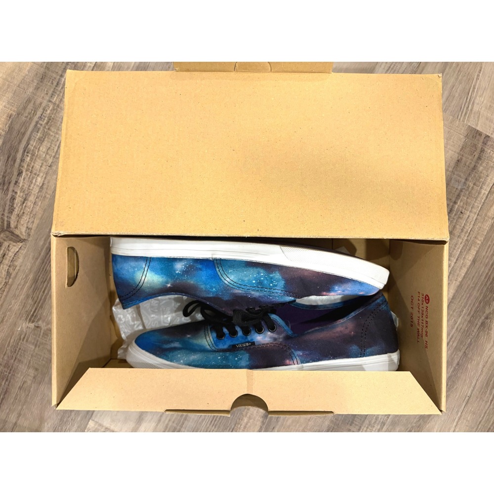 Vans Authentic Lo Pro Cosmic Galaxy Nebula Space Print Sneakers Y2K Skater Alt